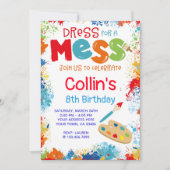 芸術の誕生日のパーティの招待状 招待状 (正面)