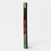芸術の質の抽象芸術水緑、オレンジ、円 Case-Mate iPhoneケース (裏面/左)