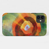 芸術の質の抽象芸術水緑、オレンジ、円 Case-Mate iPhoneケース (裏面(横))