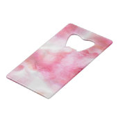 芸術の赤い前衛の背景手のペンキ2 クレジットカード栓抜き (裏面アングル)