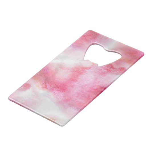 芸術の赤い前衛の背景手のペンキ2 クレジットカード栓抜き (裏面アングル)