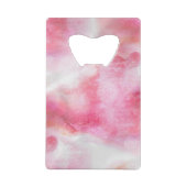 芸術の赤い前衛の背景手のペンキ2 クレジットカード栓抜き (裏面)