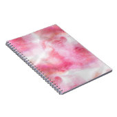 芸術の赤い前衛の背景手のペンキ ノートブック (右側)