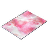 芸術の赤い前衛の背景手のペンキ ノートブック (左側)