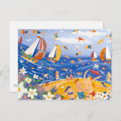 芸術の郵便はがき: Beachy御馳走、粋な海岸 ポストカード (正面/裏面)