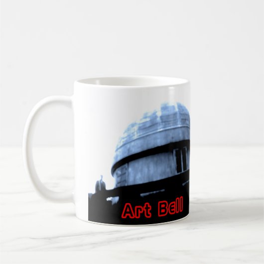 芸術の鐘のコーヒー・マグ コーヒーマグカップ (左)