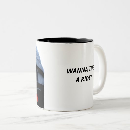 芸術の鐘は乗車のコーヒー・マグを取りたいと思います ツートーンマグカップ (正面右)