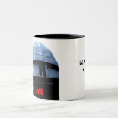 芸術の鐘は乗車のコーヒー・マグを取りたいと思います ツートーンマグカップ (中央)