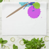 芸術の（ばちゃばちゃ）跳ねる キッチンタオル (折り畳み)