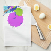 芸術の（ばちゃばちゃ）跳ねる キッチンタオル (四つ折り)