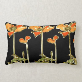 芸術のdecoratifs (オレンジ花)の装飾用クッション ランバークッション