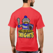 芸術のFreilerのチェスのチームワイシャツ Tシャツ (裏面)