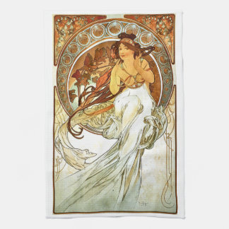 芸術のNouveouのミュシャシリーズ絵画 キッチンタオル