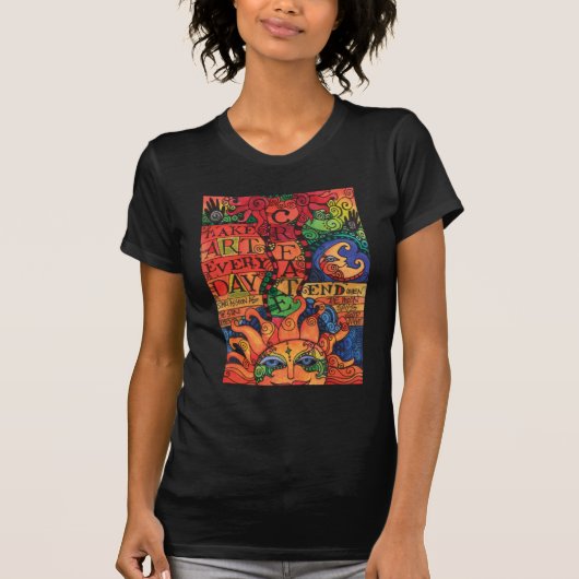 芸術のTシャツを作成して下さい Tシャツ (正面)