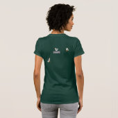 芸術のTシャツ: カモメの前部および背部デザイン Tシャツ (裏面フル)