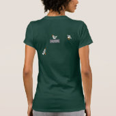 芸術のTシャツ: カモメの前部および背部デザイン Tシャツ (裏面)