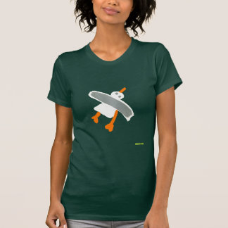 芸術のTシャツ: カモメの前部および背部デザイン Tシャツ