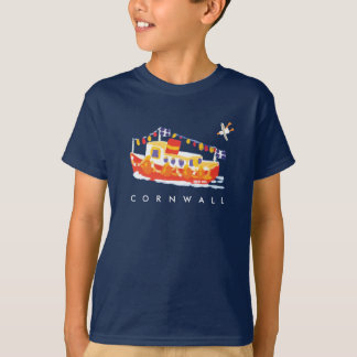 芸術のTシャツ: コーニッシュのTシャツ。 フェリーボート Tシャツ