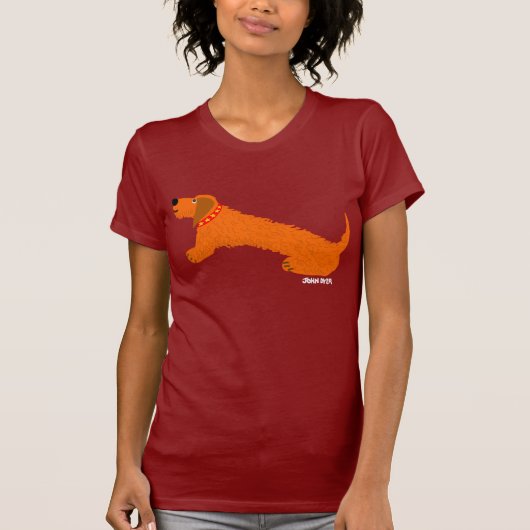 芸術のTシャツ: ダックスフント Tシャツ (正面)