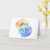 芸術はジョイカードである カード (黄色い花)