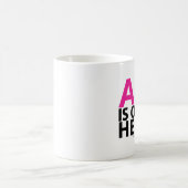 芸術はハートのコーヒー・マグです コーヒーマグカップ (中央)