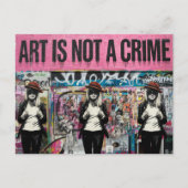 芸術は三女の犯罪ではない ポストカード (正面)