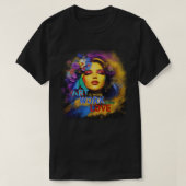 芸術は仕事と愛の出会いの場である Tシャツ (デザイン正面)