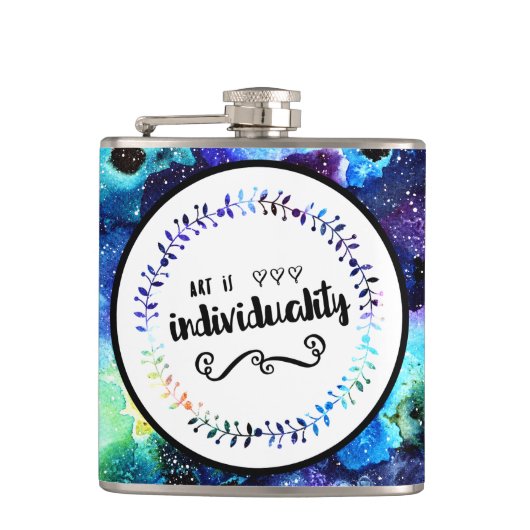 芸術は個性 フラスク (正面)