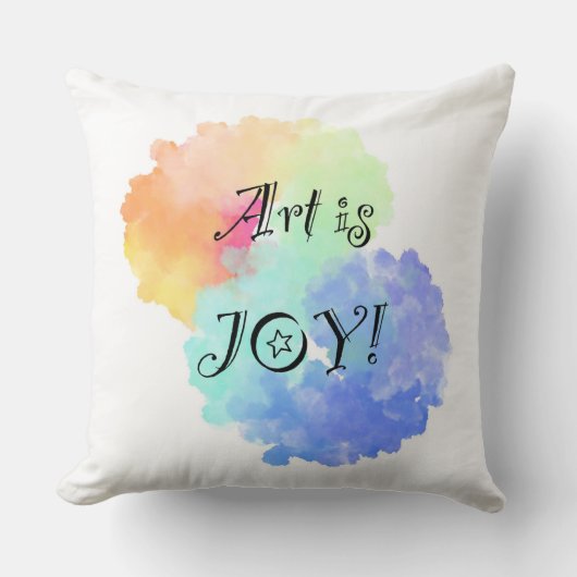 芸術は喜び クッション (正面)
