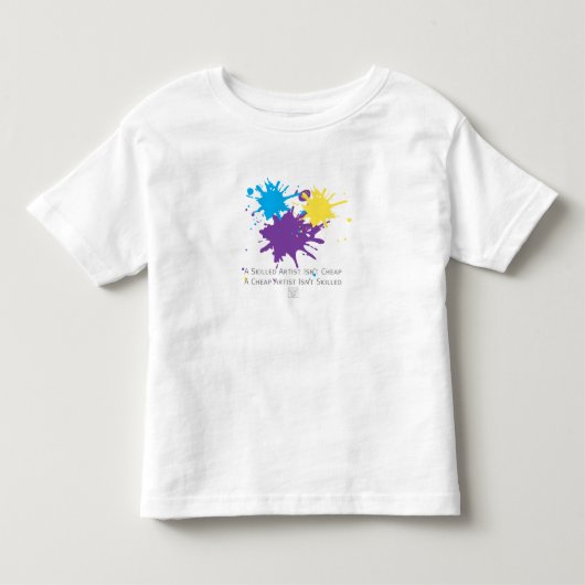 芸術は安くない トドラーTシャツ (正面)