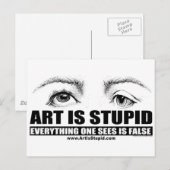 芸術は愚かだ ポストカード (正面/裏面)