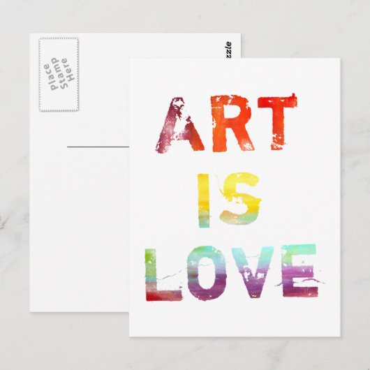 芸術は愛である ポストカード (正面/裏面)
