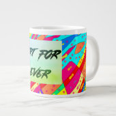 芸術は永遠に芸術家と画家をセルブルティング ジャンボコーヒーマグカップ (正面右)