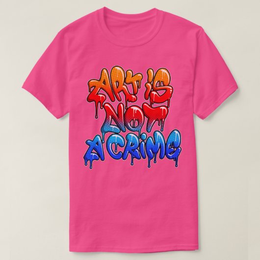 芸術は犯罪ではない Tシャツ (デザイン正面)