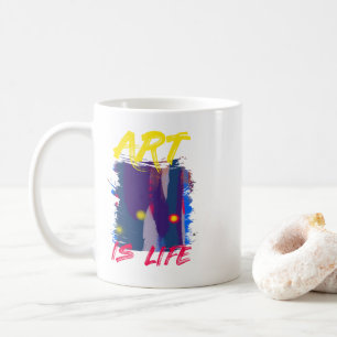 芸術は生命である コーヒーマグカップ