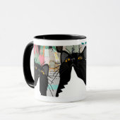 芸術は皆のため-猫です! マグカップ (正面左)