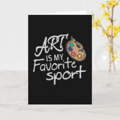 芸術は私のスポーツお気に入りのだ カード (黄色い花)