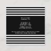 芸術は絵筆のモダンでシックな芸術家のプリントを供給します スクエア名刺 (裏面)