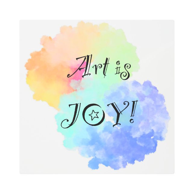 芸術は金属芸術の喜び メタルプリント (正面)