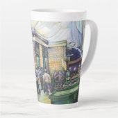 芸術もしは型枠を否定し、その時に恵みがそれを提供する カフェラテマグ (右アングル)