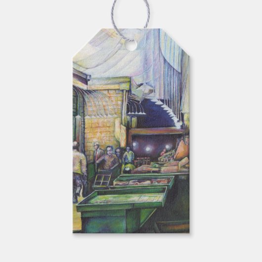 芸術もしは型枠を否定し、その時に恵みがそれを提供する ギフトタグ (正面)