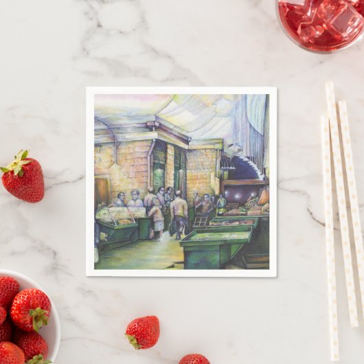 芸術もしは型枠を否定し、その時に恵みがそれを提供する スタンダードカクテルナプキン (インサイチュ)