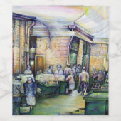 芸術もしは型枠を否定し、その時に恵みがそれを提供する ワインラベル (シングルラベル)