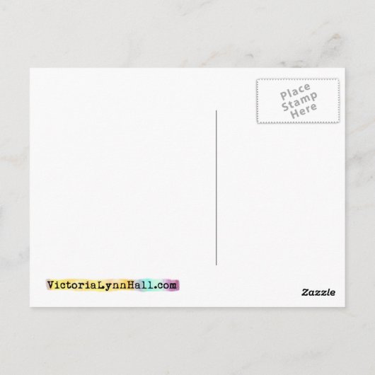 芸術を作って私を自分自身を信頼するために教えます ポストカード (裏面)