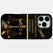 芸術を持つ正義のはかりで測女神 Case-Mate iPhoneケース (裏面 (横))