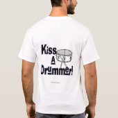 芸術を支えて下さい、ドラマーに接吻して下さい! Tシャツ (裏面)