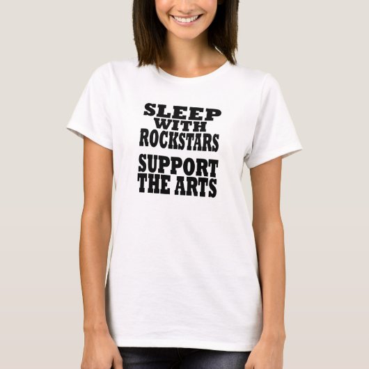 芸術を支えて下さい Tシャツ (正面)