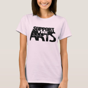 芸術を支えて下さい Tシャツ