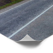 芸術を運転する貨物貨物自動車の貨物トラックのハイウェー ポスター (角)