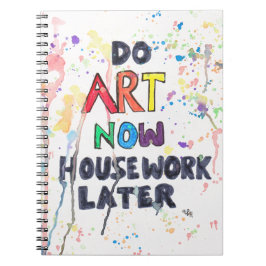 芸術を、家事後で今して下さい ノートブック